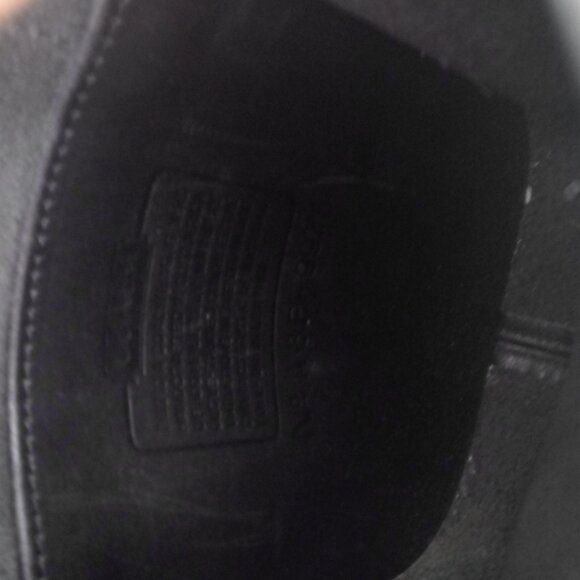 VTG COACH BLACK Side pack Turnlock Leather cross Body Phone Purse 9978 USA - Picture 9 of 11